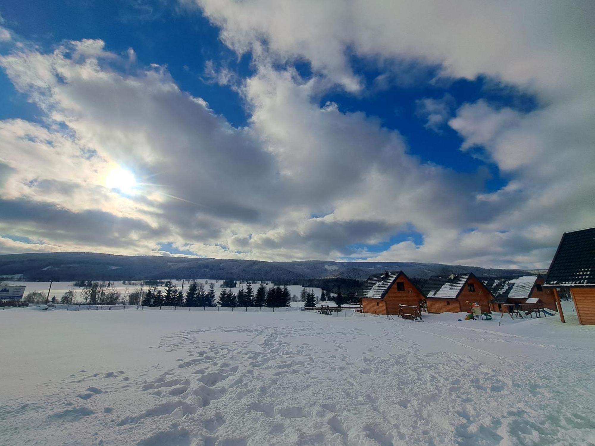 Osada Orlica Klimatyczne Domki Z Widokiem Na Gory I Termalnym Spa Sauna Jacuzzi 4 Km Od Zieleniec Ski Arena Lasowka Екстериор снимка